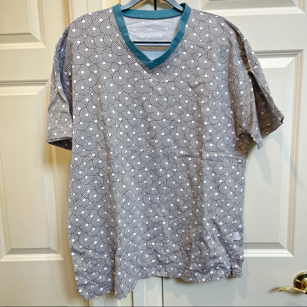 Gray And White Unisex Tshirt